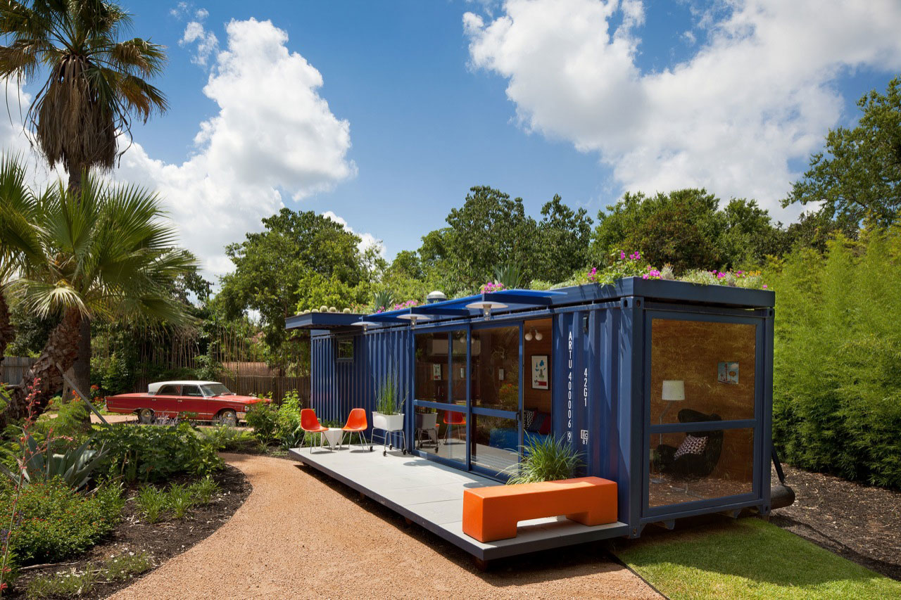 Shipping Container Guest House by Jim Poteet