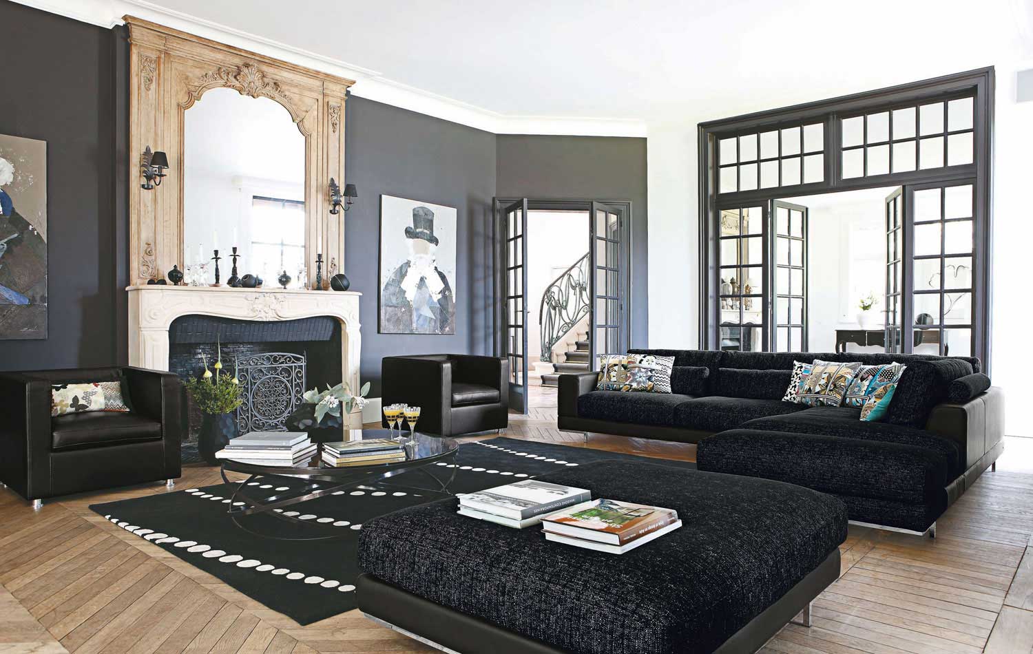 Living Room Colors with Dark Furniture