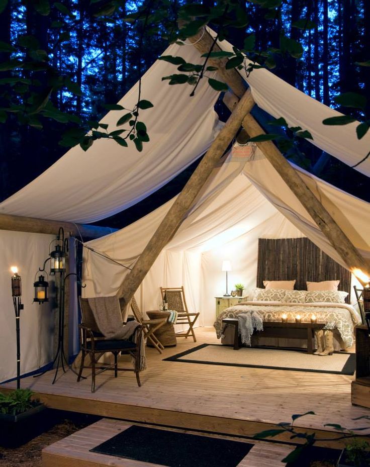 bedroom night dream glamping cool designs tent camping canvas tents pretty bed sleeping much kind lights