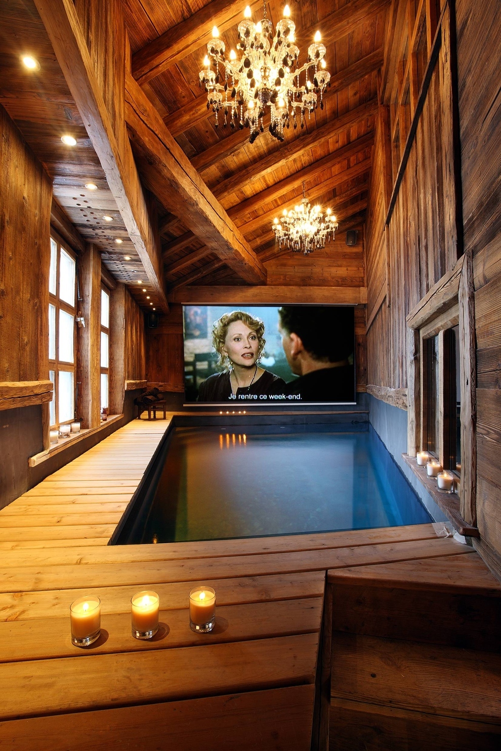 living rooms most incredible pool indoor amazing around theater movie tub dream swimming cool theatre spa ceiling combo