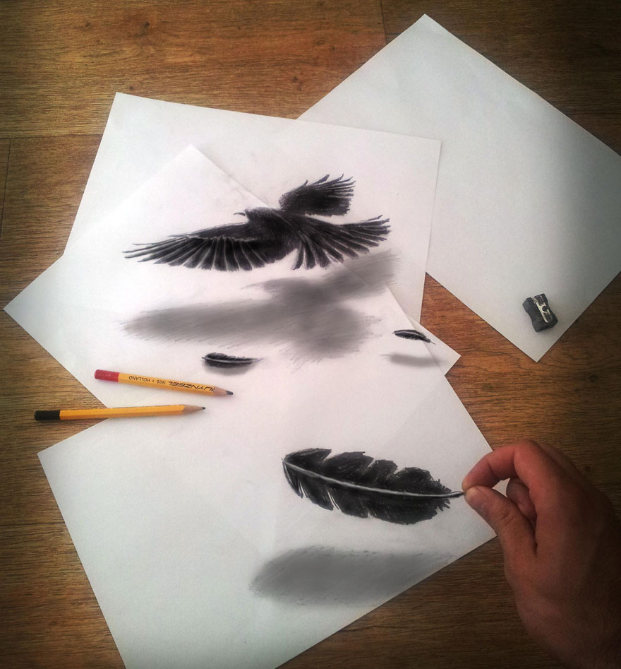 Creative Sketches Of 3D Drawings for Kindergarten