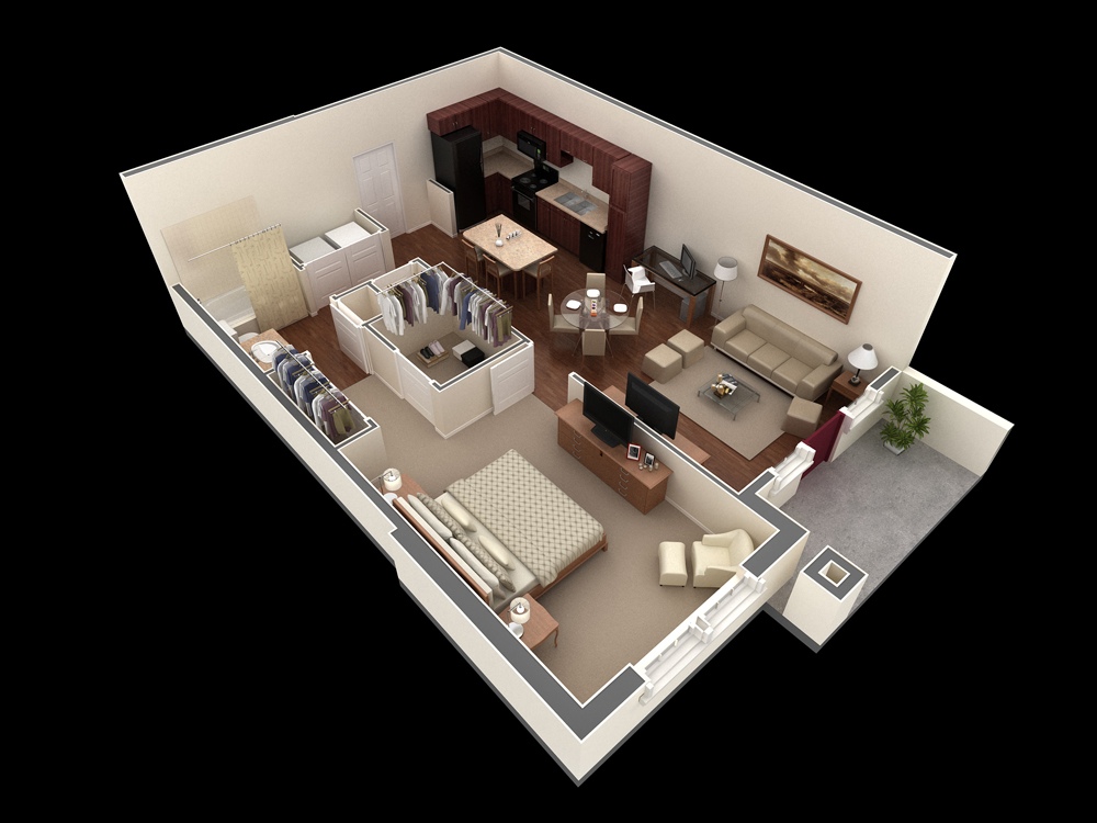 Option A 1 Bedroom W Den 840 Sqft New York 1 Bedroom Apartment