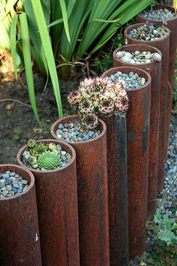 28 Awesome Garden Bed Edging Ideas