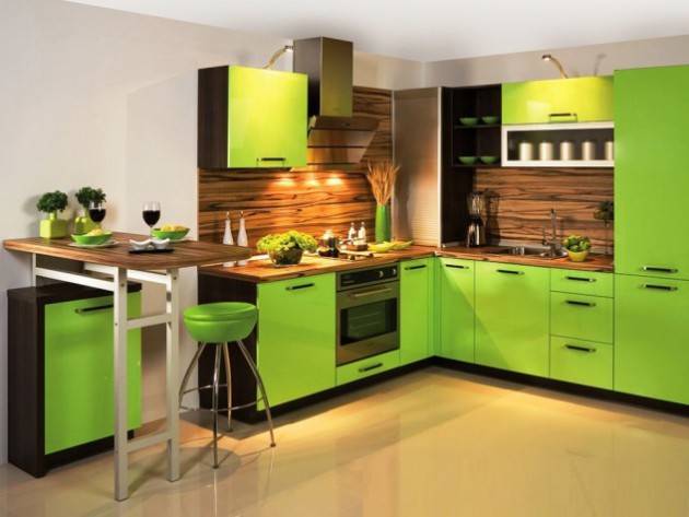 15+ Lovely Green Kitchen Design Ideas | Architecture & Design