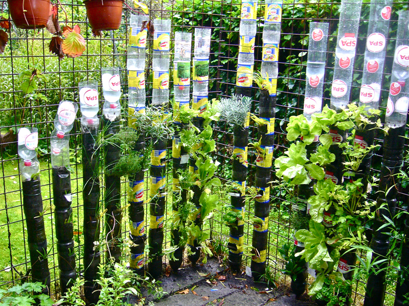 recycled gardening diy creative items garden recycle using tower building build self planter vegetable grow school gardens