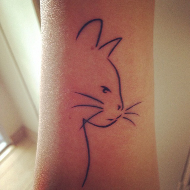100 Minimalistic Cat Tattoos For Cat Lovers Architecture