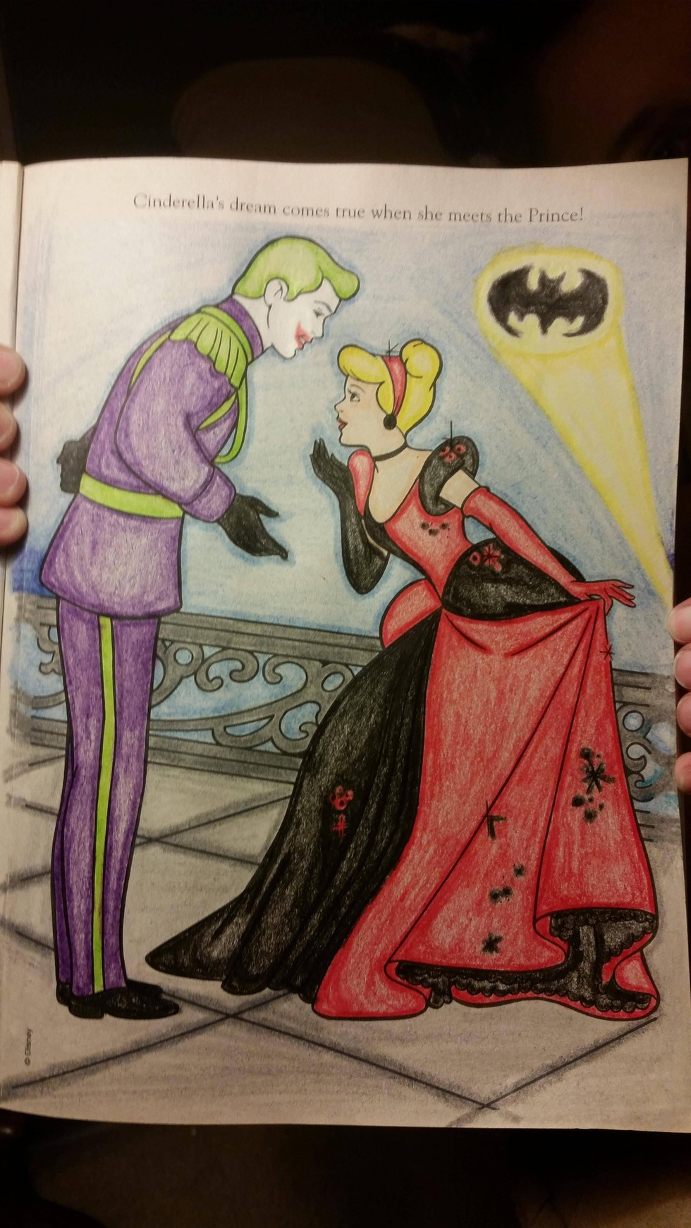 coloring books corrupted ruin childhood harley joker princess prince quinn imgur cinderella mad meets batman abuse disney colouring architecturendesign ad