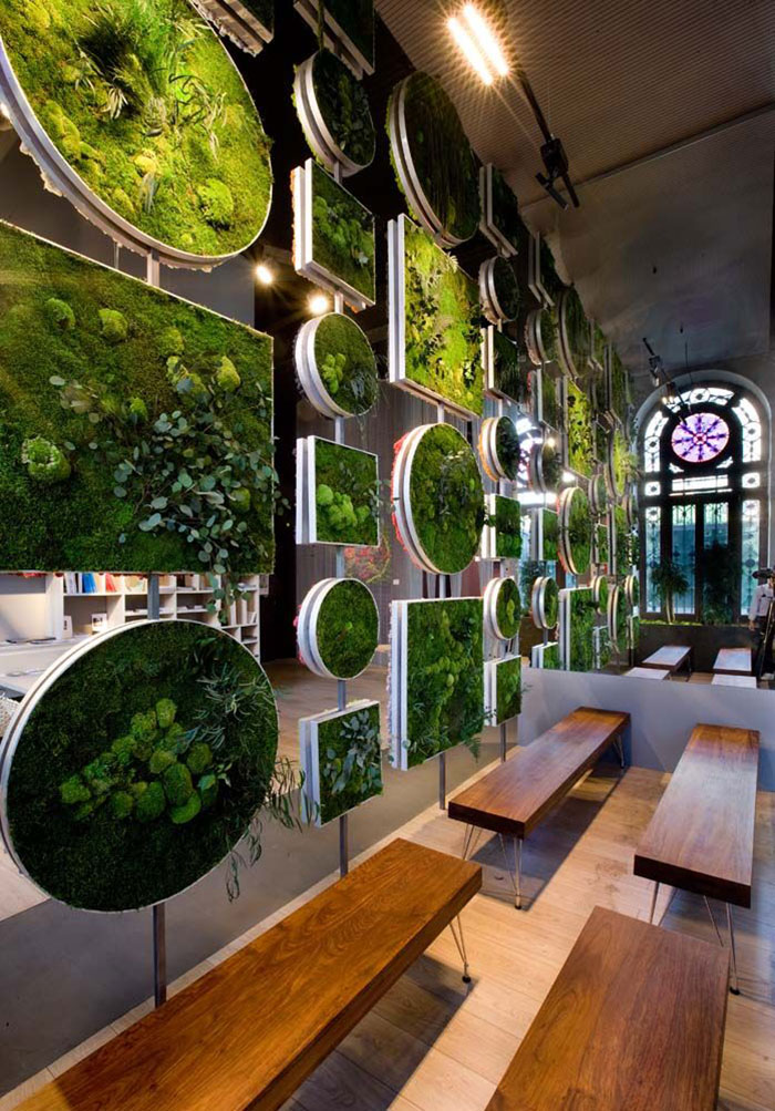 interior moss walls green trend wall decor garden turns forest into indoor plants divider live ad room vertical designed plant