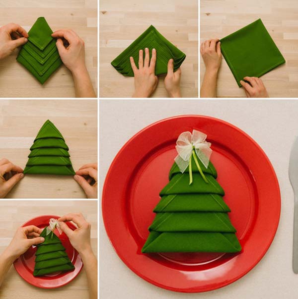 Creative Napkin Ideas For Your Christmas Dining Table | Architecture & Design