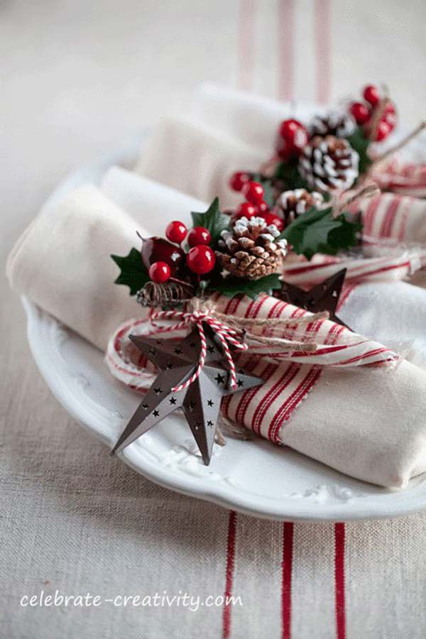 Creative Napkin Ideas For Your Christmas Dining Table
