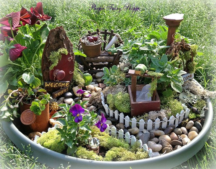 fairy garden diy make gardens source mini simple decor ad