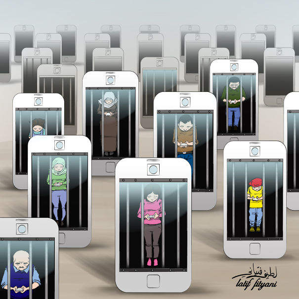 AD-Satirical-Illustrations-Show-Our-Addiction-To-Technology-34