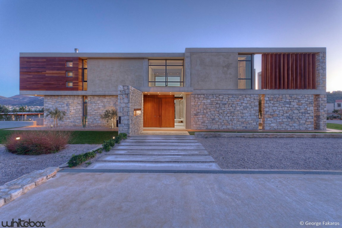 Stone House In Anavissos By Whitebox Architects