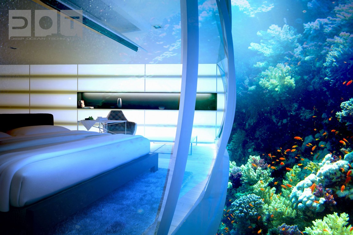 Water Discus underwater hotel by Deep Ocean Technology