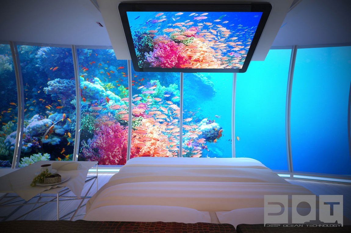 Water Discus underwater hotel by Deep Ocean Technology