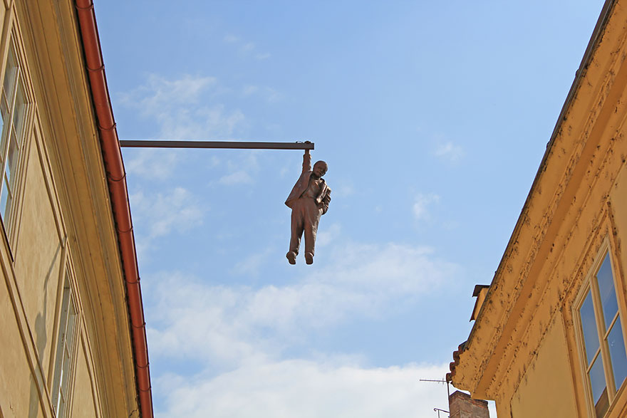Man Hanging Out, Prague, Czech Republic