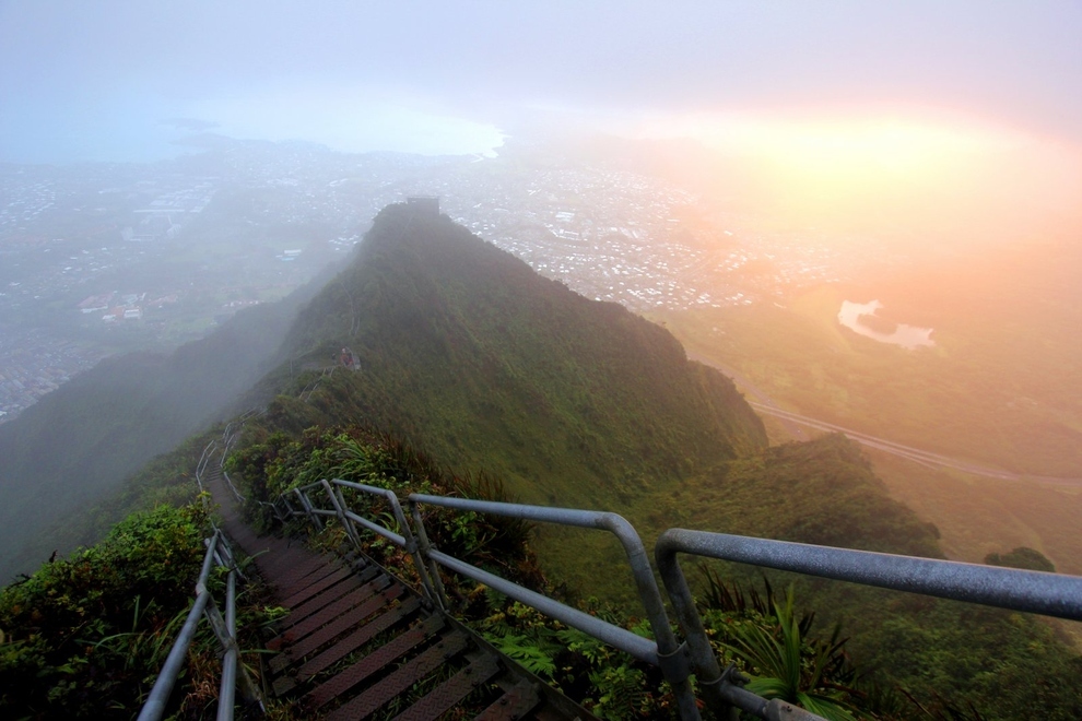 Haiku Stairs Of Oahu In Hawaii, United States