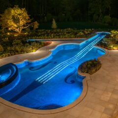 Dazzling Swimming Pool Replica of an 18th Century Stradivarius Violin