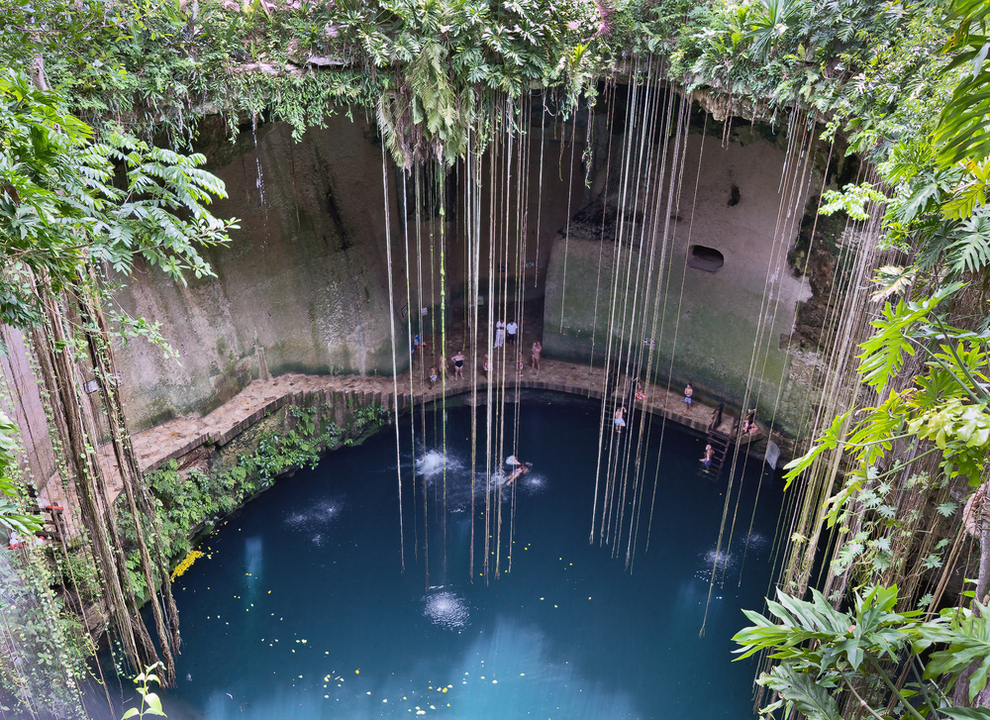 Cenotes Of Yucatán Peninsula In Mexico