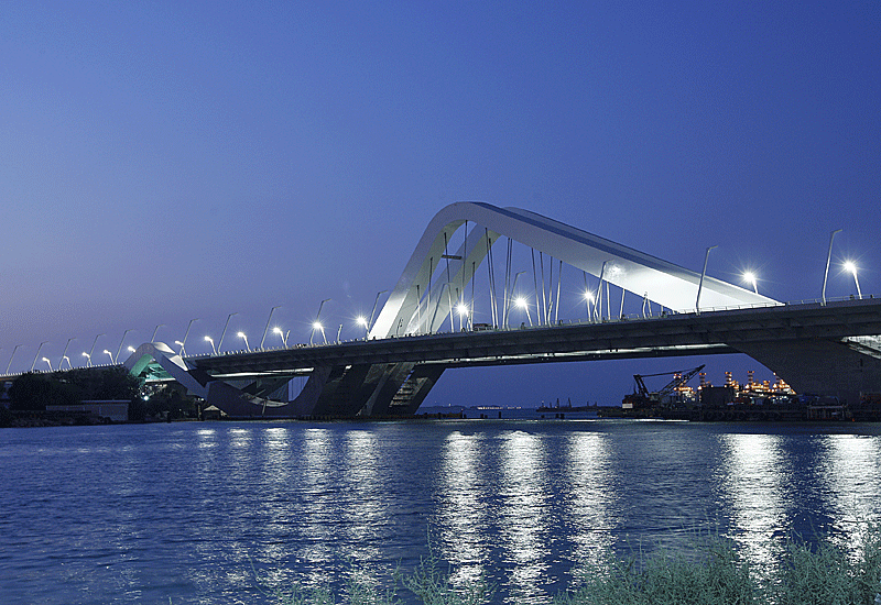 Sheikh Zayed Bridge In Dubai, UAE