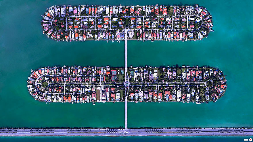 Palm Island / Hibiscus Island, Miami Beach, Florida, USA