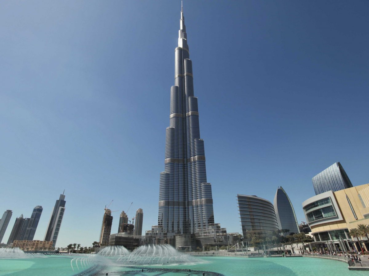 Take in the view from the observation deck of Dubai's Burj Khalifa, the world's tallest building.