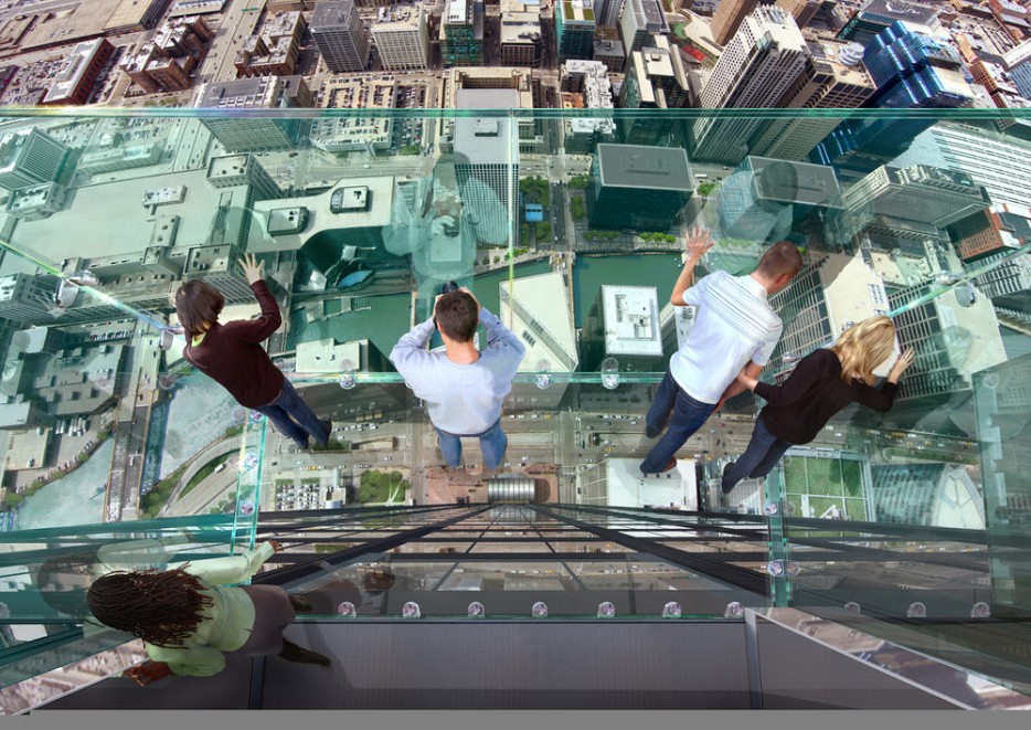 Skydeck's at the top of the Willis (Sears) Tower, Chicago