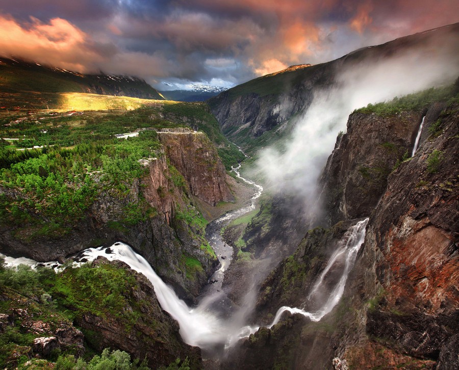 Voringfossen Waterfall, Norway