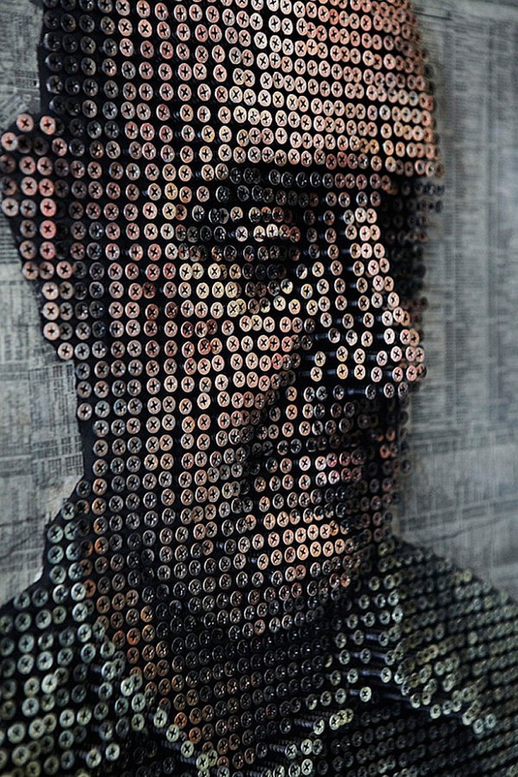 3D Screw Portraits by Sculptor Andrew Myers | Architecture & Design