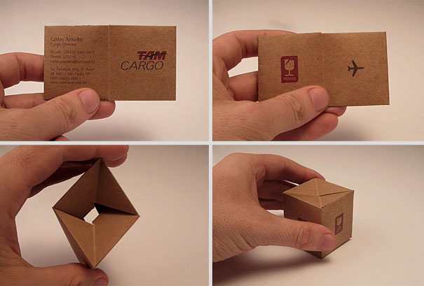 Transformable Cargo Box Business Card