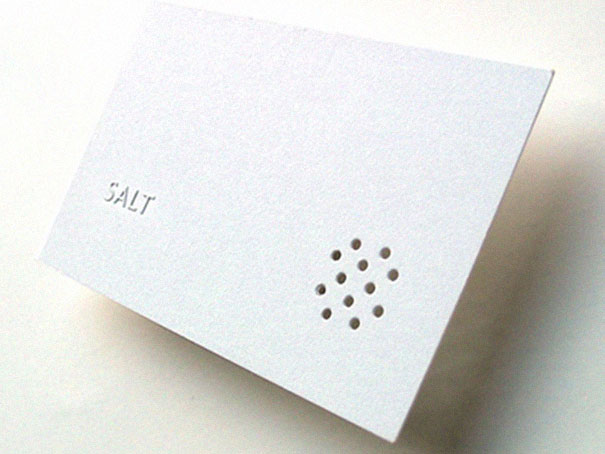Restaurant Salt Shaker Business Card
