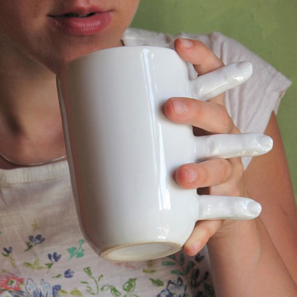 Mug With Fingers