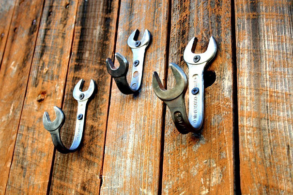 Wrenches Into Wall Hooks