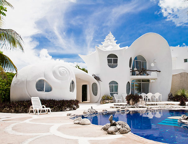 The Seashell House In Mexico