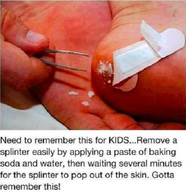 Splinters can be so painful. This will make it better: