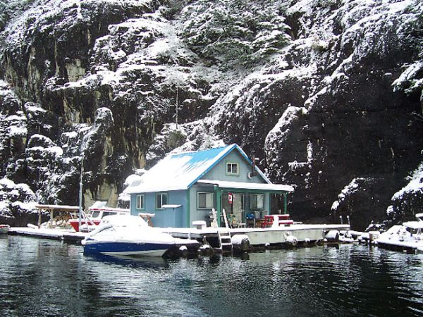 Small Cabin In Powell Lake, British Columbia