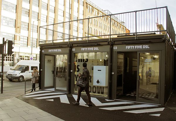 London's First Pop-Up Shipping Container Mall Opens In Shoreditch