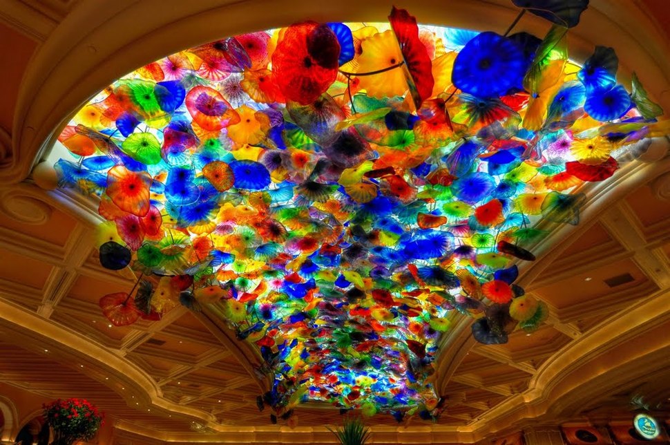 Glass Ceiling By Chihuly At The Bellagio Hotel In Las Vegas