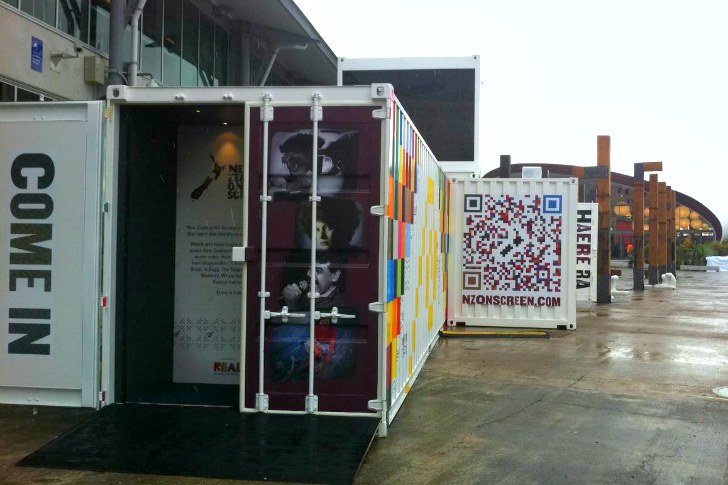 New Zealand On Screen Uses Recycled Shipping Containers & Caravans To Show Off Kiwi Films