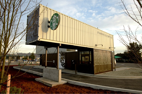 04. Starbucks Made From Shipping Containers