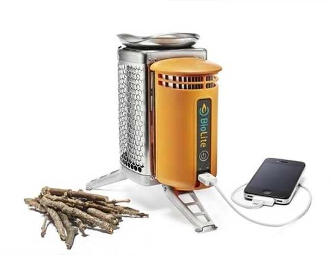 Charge Your Phone While Burning Wood.