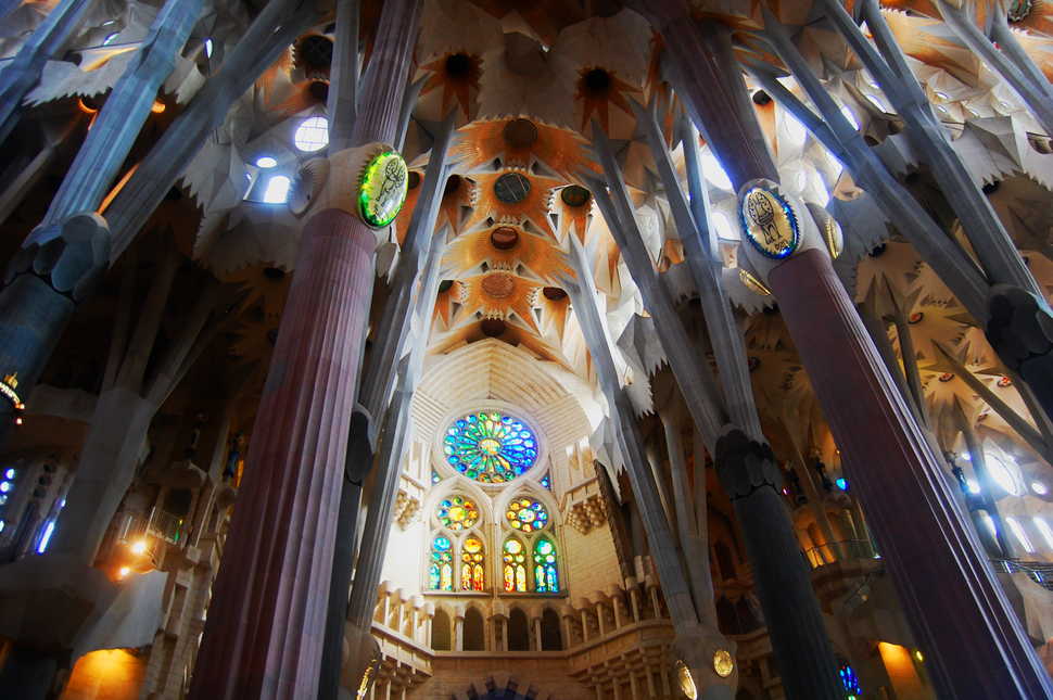 La Sagrada Família Church In Barcelona, Spain