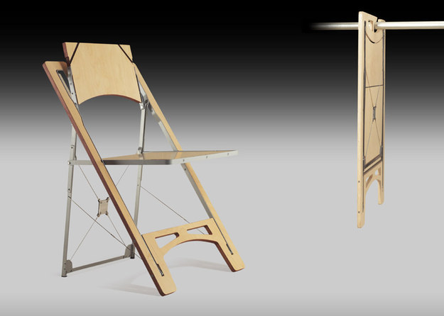 A Completely Flat Folding Chair