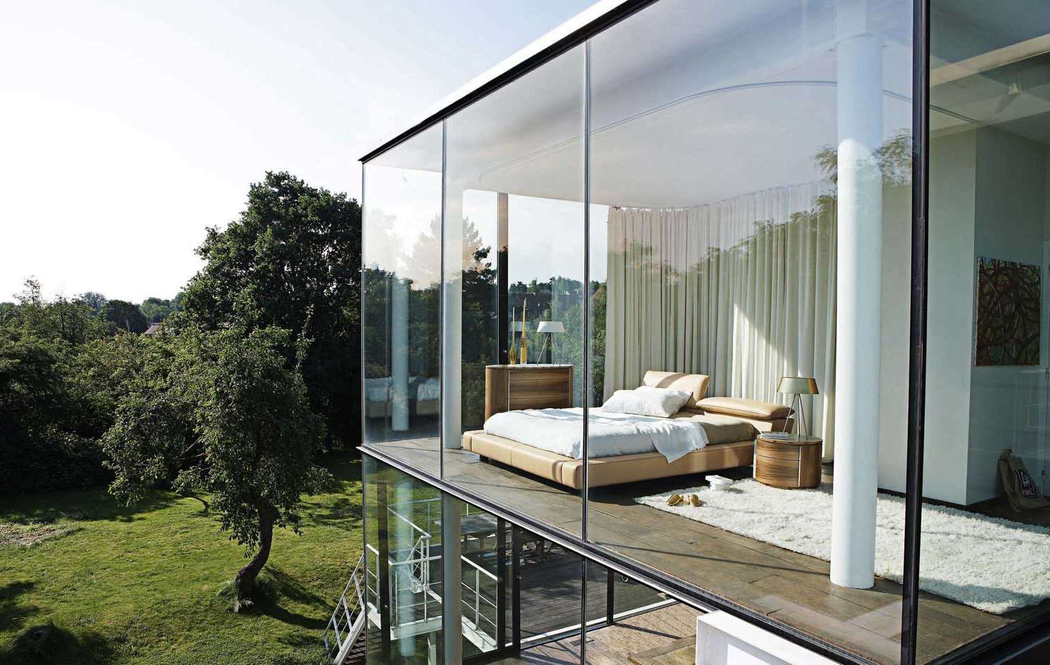 bedroom cool glass walls views designs dream floor ceiling through stunning