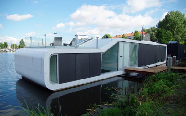 Floating House On Amstel River