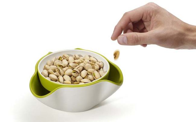 Double Snack Dish. Great For Olives Or Pistachios.