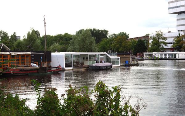 Floating House On Amstel River