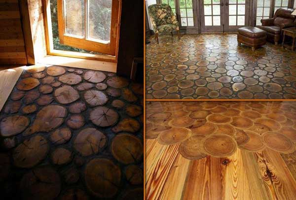 Indoor Log Flooring