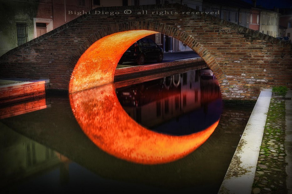 Moon Bridge, Ferrara, Italy