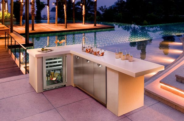 Outdoor Kitchen Cool-Refrigerator Undercountertop